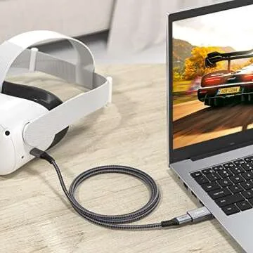 [10Gbps] USB C Female to USB Male Adapter (2-Pack), 3.1 USB A to C Adapter, XAOSUN One-Sided SuperSpeed Data Sync & 100W Fast Charging For iphone 15 Plus Pro Max, Laptop, Charger, Quest Link, etc.