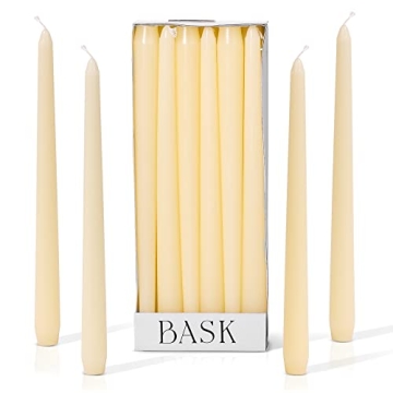 Bask Taper Candles: Elegant, Dripless & Unscented