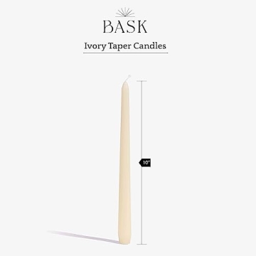 Bask Taper Candles: Elegant, Dripless & Unscented