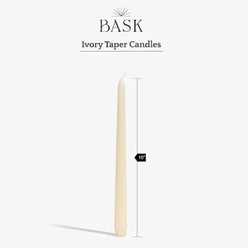 Bask Taper Candles: Elegant, Dripless & Unscented