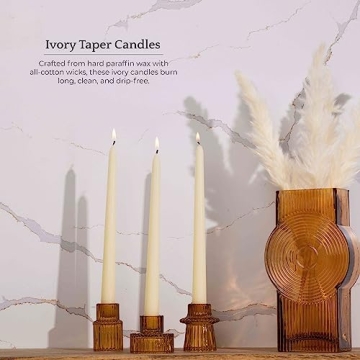 Bask Taper Candles: Elegant, Dripless & Unscented