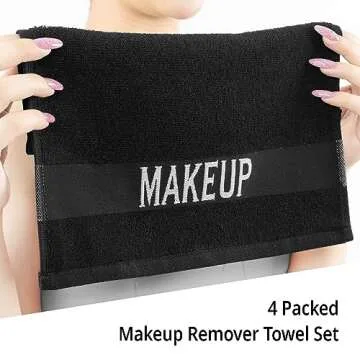 Luxurious 100% Cotton Makeup Remover Towels 4 Pack