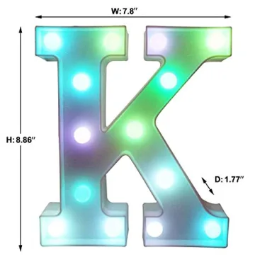 Colorful LED Marquee Letters with Remote Control