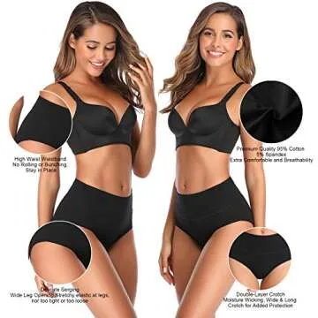 UMMISS Soft Cotton Postpartum Briefs for Comfort and Support