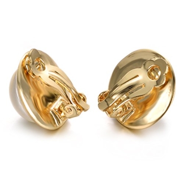 Yoursfs Elegant Clip-on Ivory Pearl Earrings for Women