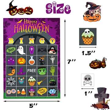 Joy Bang Halloween Bingo Games for Kids Fun Activities