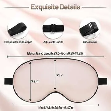 Comfortable Silk Eye Sleep Mask for Peaceful Sleep