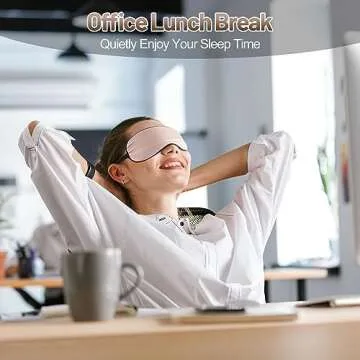 Comfortable Silk Eye Sleep Mask for Peaceful Sleep