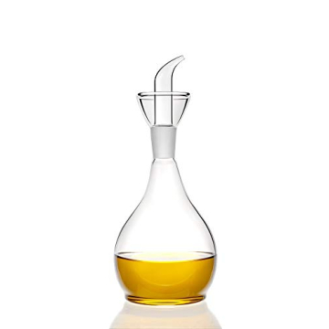 HAIZEEN Elegant Olive Oil Dispenser - No Drip, Easy Fill