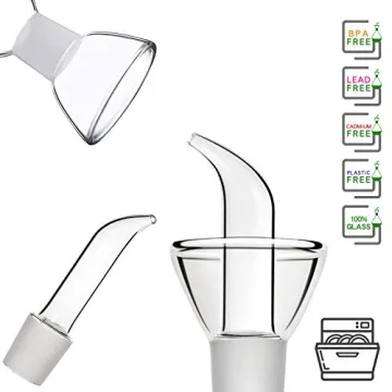 HAIZEEN Elegant Olive Oil Dispenser - No Drip, Easy Fill