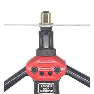 ZSY 16" Rivet Nut Tool, Professional Rivet Nut Tool Setter Kit Including 12 Metric and SAE Mandrels, 120Pcs Assorted Rivet Nuts, Rugged Carrying Case