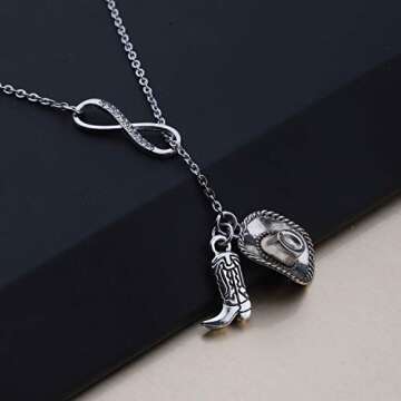 BEKECH Cowgirl Jewelry Boots and Bling It's a Cowgirl Thing Bangle Bracelet with Western Wild West C...