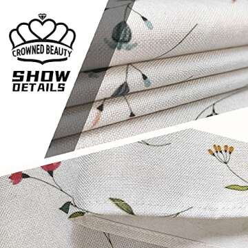 CROWNED BEAUTY Halloween Table Runner 13 x 72 Inch Rustic Let's Get Spooky Buffalo Plaid Holiday Dining Tabletop Decoration for Indoor Outdoor Dinner Party CT050-72