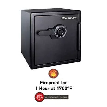 SentrySafe Fireproof Waterproof Safe, 1.23 Cubic Feet