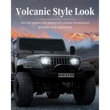 HWSTAR 2022 180W 1000% Bright H6054 5x7 7x6 Led Headlights Compatible with Jeep Cherokee XJ Wrangler...