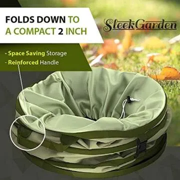 Collapsible 45 Gallon Garden Bag - Durable & Versatile 