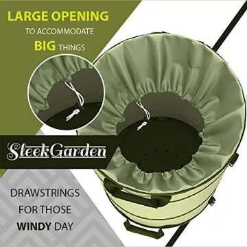 Collapsible 45 Gallon Garden Bag - Durable & Versatile 