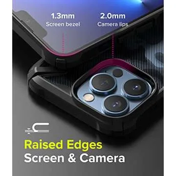 Ringke Fusion-X Compatible with iPhone 13 Pro Max Case, Camouflage Design Hard Back Heavy Duty Shockproof Advanced Protective TPU Bumper Phone Cover - Camo Black