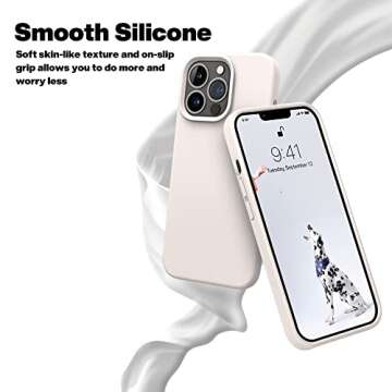 OTOFLY Designed for iPhone 13 Pro Max Case, Silicone Shockproof Slim Thin Phone Case for iPhone 13 P...