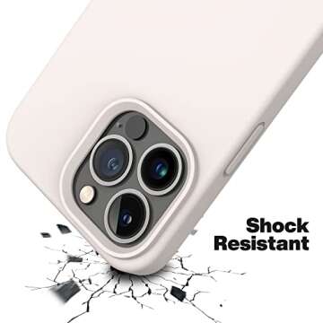 OTOFLY Designed for iPhone 13 Pro Max Case, Silicone Shockproof Slim Thin Phone Case for iPhone 13 Pro Max 6.7 inch (Stone)