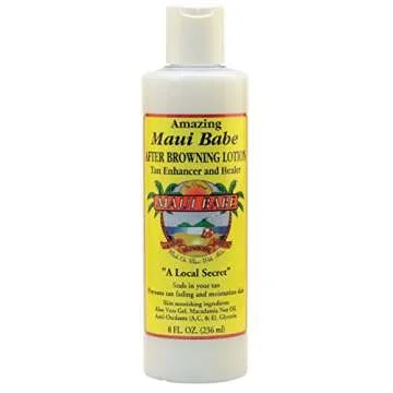 Maui Babe Variety Beach Pack (Browning Lotion 8 oz, After Browning Lotion 8 oz, and SPF 30 Sunblock 8 oz)