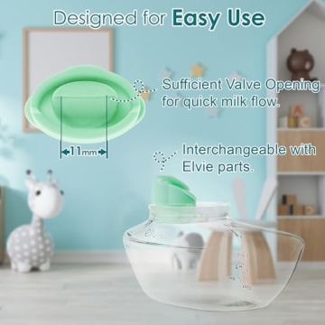 Nenesupply 4pc Duckbill Valves for Elvie Breast Pump