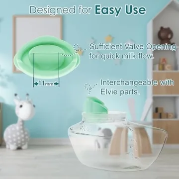 Nenesupply 4pc Duckbill Valves for Elvie Breast Pump