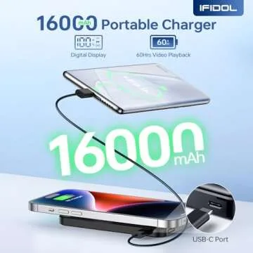 IFIDOL MagSafe Portable Charger 16000mAh for iPhone