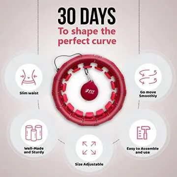 Infinity Weighted Hula Fit Hoop for All Fitness Levels