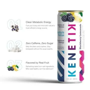 Kenetik Nootropic Ketone Drink - Variety Pack for Clean Energy & Focus