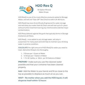 Augason Farms 55-Gallon Water Storage Kit with Treatment