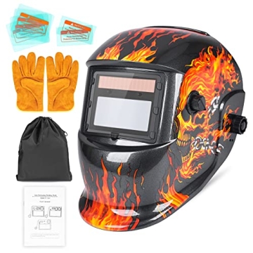 NDUUN Welding Helmet - True Color Auto Darkening 4/9-13 Adjustable Shade
