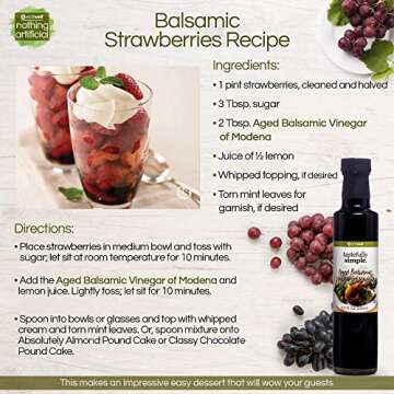 Tastefully Simple Aged Balsamic Vinegar of Modena - Rich Flavor