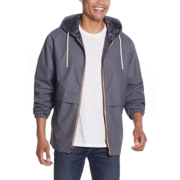 Weatherproof Vintage Men’s Lightweight Waterproof Coated Hooded Rain Jacket – Best Travel Rain J...