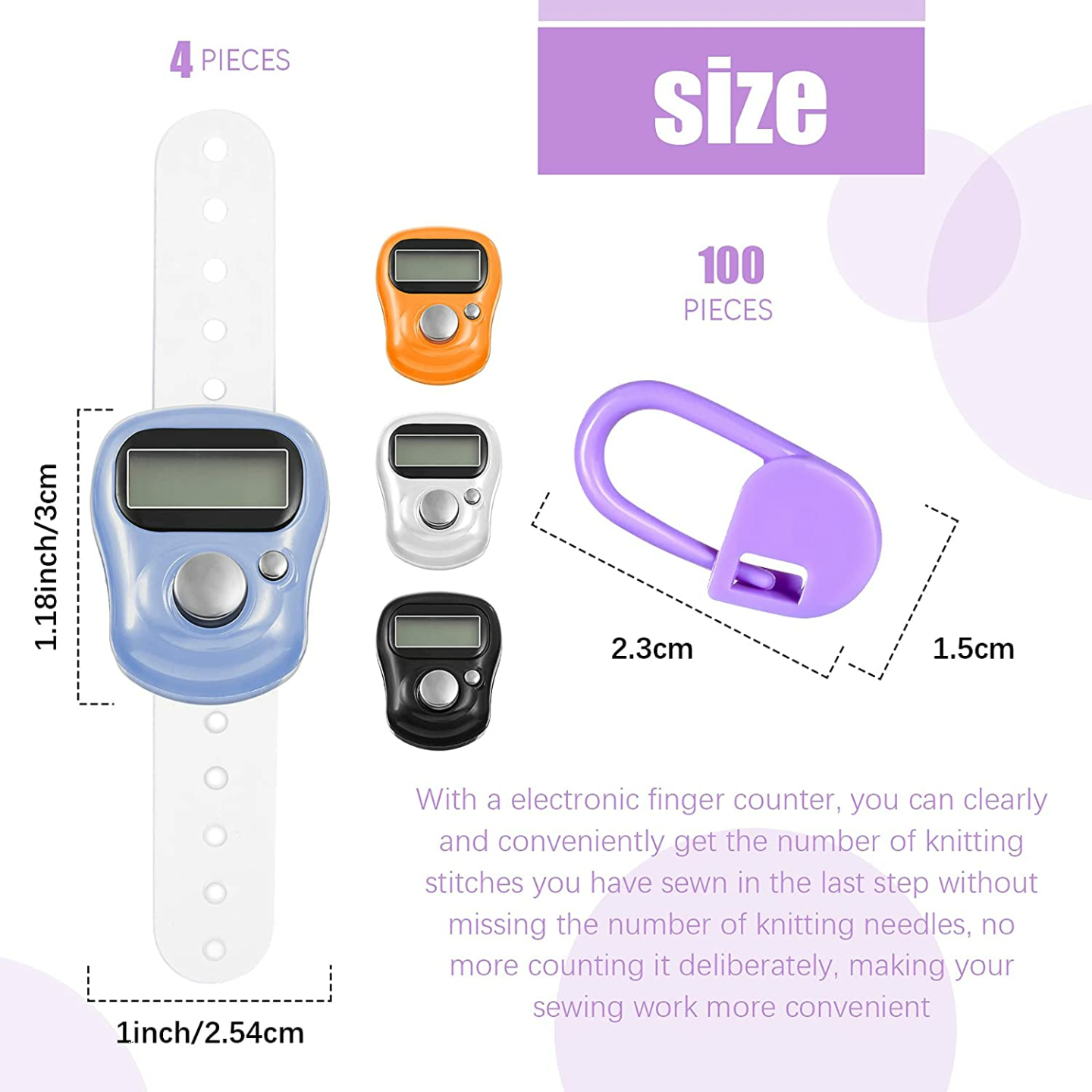 Kingdder Electronic Finger Counter & Stitch Markers