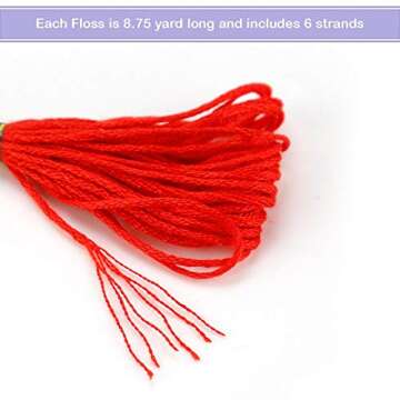 Caydo 100 Skeins Embroidery Floss, Friendship Bracelets String with 12 Pieces Floss Bobbins