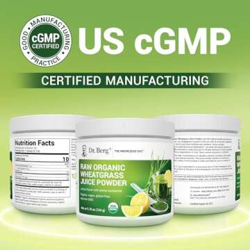 Dr. Berg Organic Wheatgrass Powder Superfood - 60 Servings