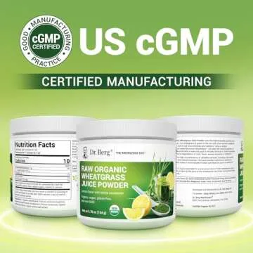 Dr. Berg Organic Wheatgrass Powder Superfood - 60 Servings