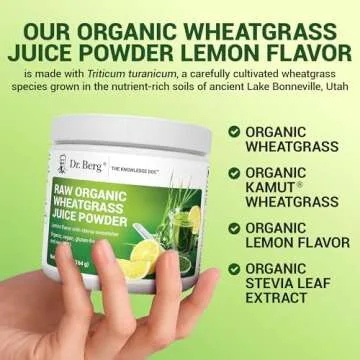 Dr. Berg Organic Wheatgrass Powder Superfood - 60 Servings