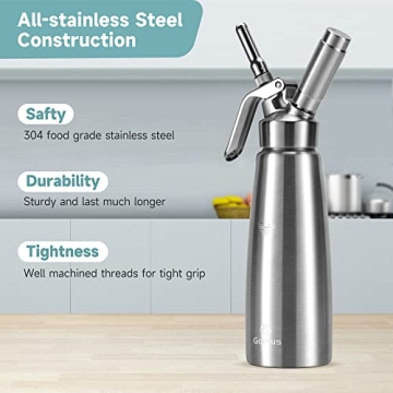 Professional Whipped Cream Dispenser for Quality Creations