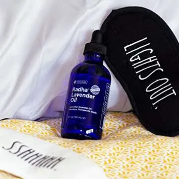 Radha Beauty - Lavender Essential Oil 4oz - Premium Therapeutic Grade, Steam Distilled for Aromatherapy, Relaxation, Laundry, Meditation, Massage, Yoga, Relief