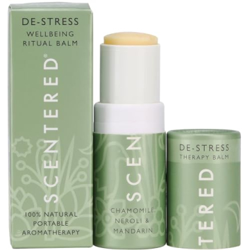 Scentered Aromatherapy Balm Stick, De Stress - Relaxing & Stress Relieving - 100% Natural Essential ...
