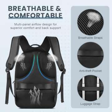 Stylish Laptop Backpack with USB Port & Anti Theft Design