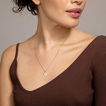 PAVOI 14K Gold Initial Necklace - Elegant Personalization