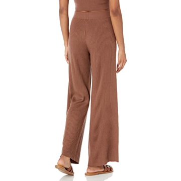 Catalina Pull-On Rib Sweater Pant for Women - Coffee Bean