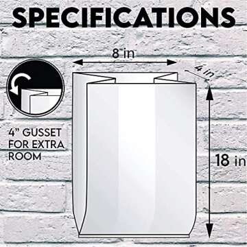 Bread Bags with Ties, Reusable,100 Clear Bags and 100 Ties, Bread Bags For Homemade Bread And Bakery Loaf Adjustable Reusable(100)