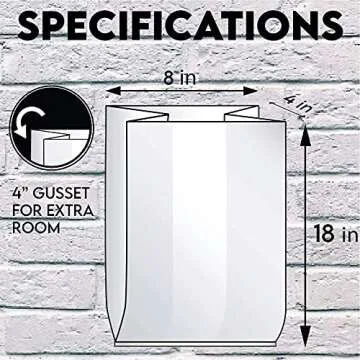 Bread Bags with Ties, Reusable,100 Clear Bags and 100 Ties, Bread Bags For Homemade Bread And Bakery Loaf Adjustable Reusable(100)