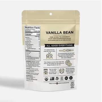 Emmy's Organics Coconut Cookies - Pack of 4 (Vanilla Bean) | Gluten-Free, Organic, Vegan, Paleo-Frie...