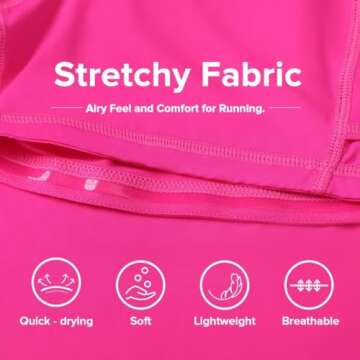 Vertvie Women Tennis Skirt Flowy Pleated Skorts Golf Athletic Skirts with Shorts Pockets High Waisted Running Workout Skorts(Pink,Medium)