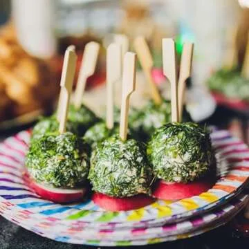 Minisland Eco-Friendly Mini Bamboo Skewers for Appetizers